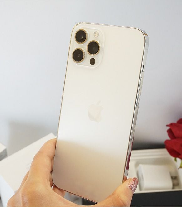 iPhone 12 Pro Max 256GB Quốc tế cũ 99% - Trắng bạc - Không zin tặng máy